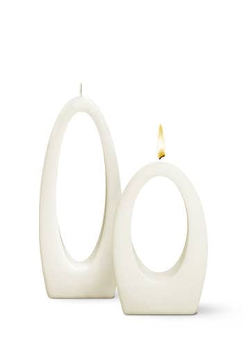 Multiflame Candle Luna Una White, Unscented - Shelburne Country Store