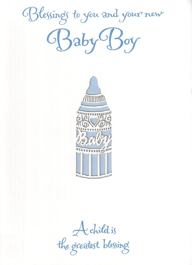 Baby Boy Die Cut Card - Shelburne Country Store