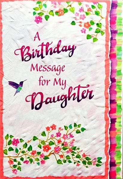 A Birthday Message for My Daughter - Card - Shelburne Country Store