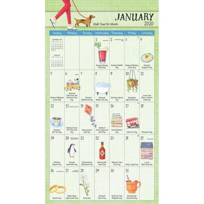 2020 Celebrate Everyday Wall Calendar - Shelburne Country Store