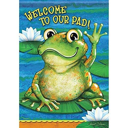 Large Flag Friendly Frog - Shelburne Country Store