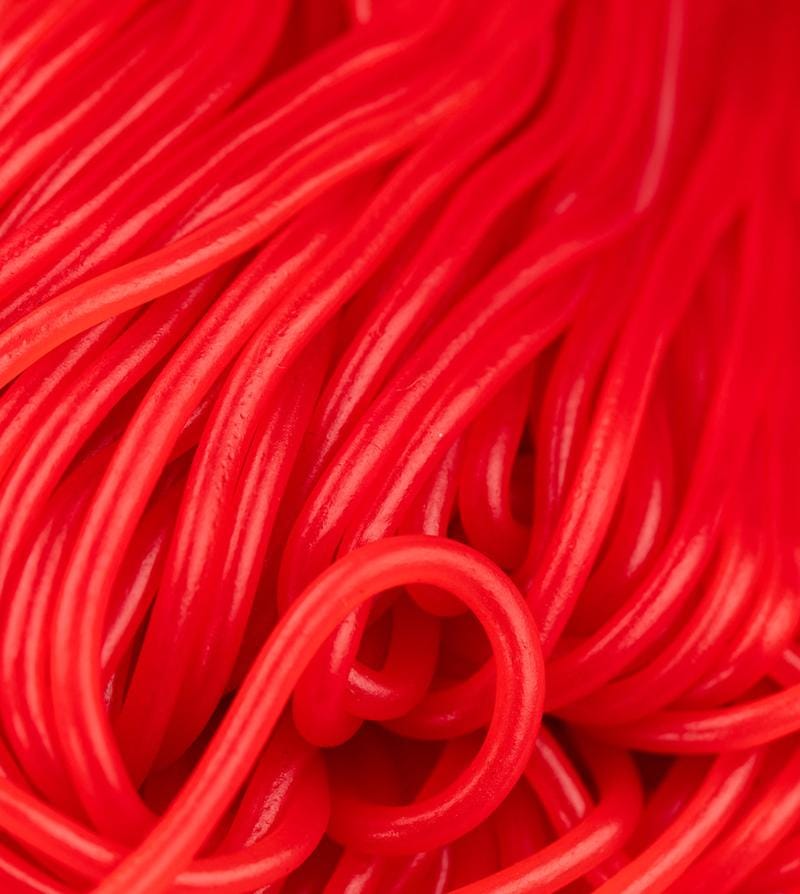 Licorice Laces - 8 Ounce Bag -  Red - Shelburne Country Store