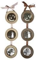 3 Suspended Round Photo Frames - Shelburne Country Store