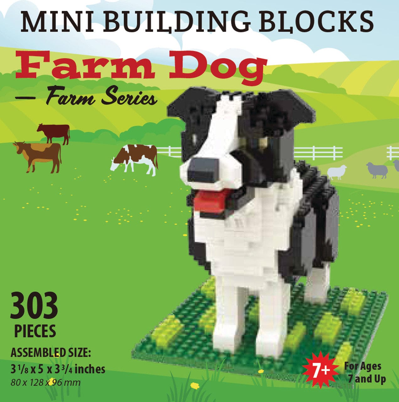 Mini Building Blocks - Farm Dog - Shelburne Country Store