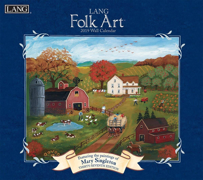 2019 Lang Folk Art Calendar - The Country Christmas Loft