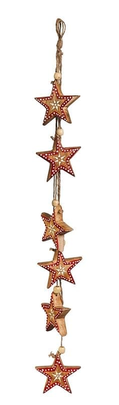 Wooden Star Hanging Decor - Shelburne Country Store