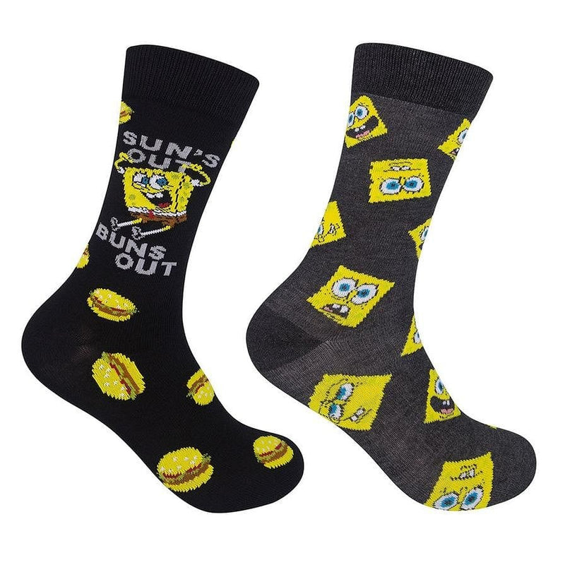 Spongebob - Sun's Out Buns Out Socks 2pk - Shelburne Country Store