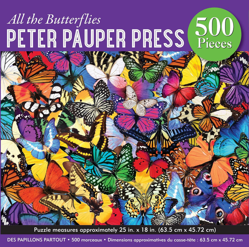 All The Butterflies - 500 Piece Puzzle - Shelburne Country Store