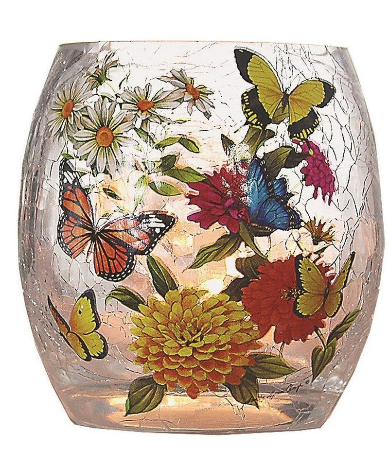 Lighted Jar - Butterflies - 3 x 3 x 3 - Shelburne Country Store