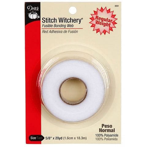 Regular Weight Fusible Bonding Web - 5/8 inch x 20 yards - White - Shelburne Country Store