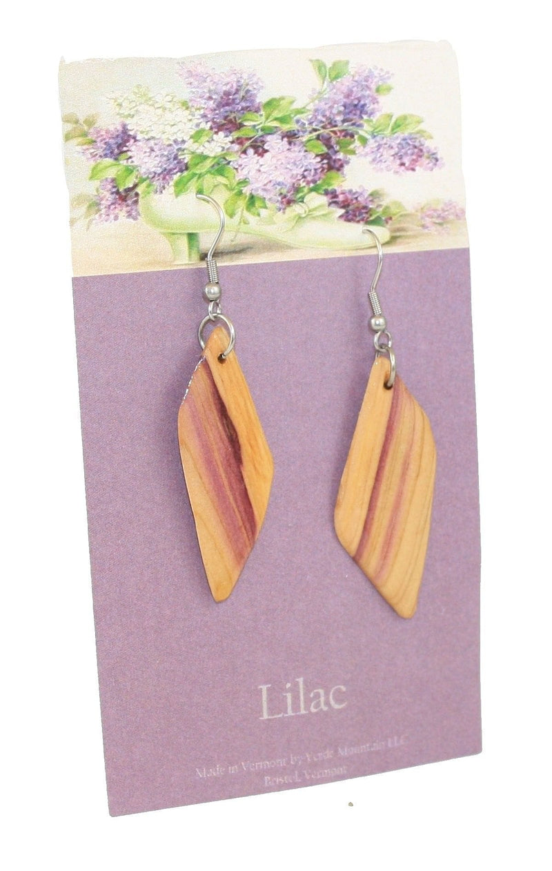 Vermont Lilac Wood Earrings - Shelburne Country Store