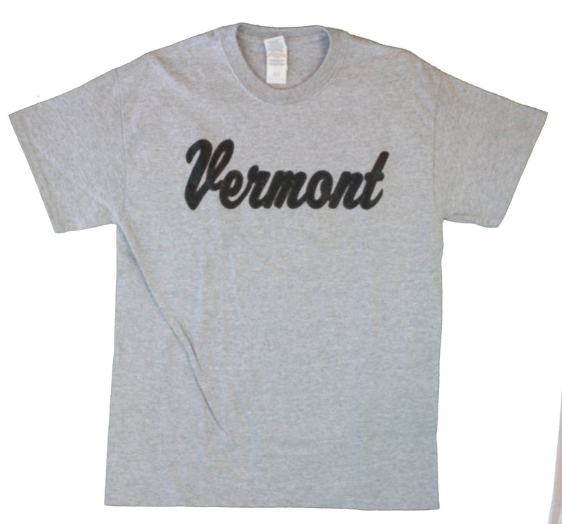 T-Shirt Leather Look Vermont Lettering - - Shelburne Country Store