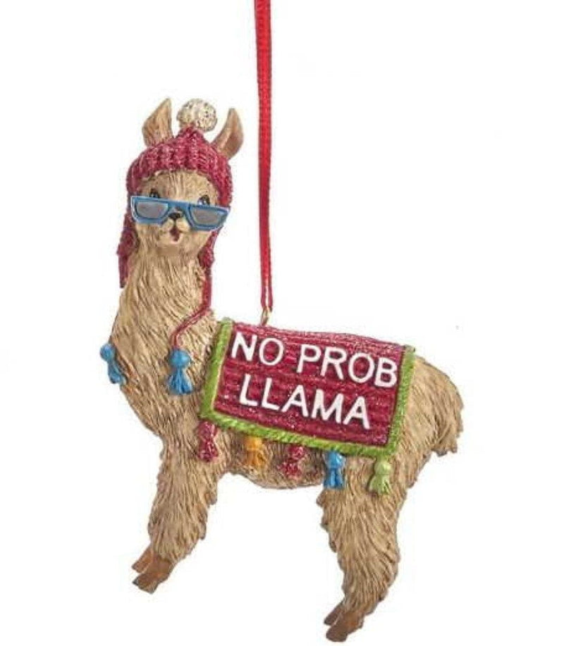 Llama and Alpaca Ornament -  No Prob Llama - Shelburne Country Store