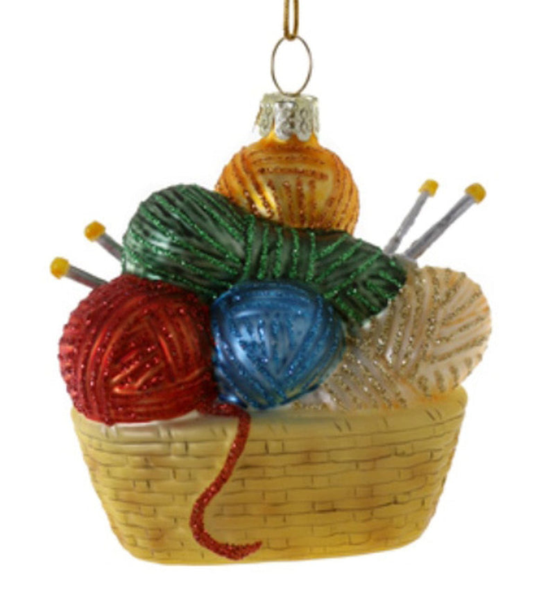 Old World Christmas Basket of Yarn Ornament - Shelburne Country Store