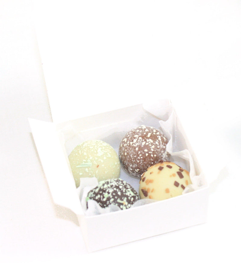Gift Boxed Truffles - A little of Each 4 Piece Sampler - Shelburne Country Store