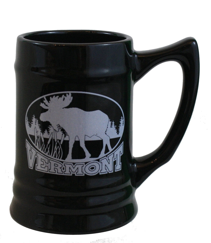 24 Ounce Ceramic Stein - Vermont Moose - Shelburne Country Store