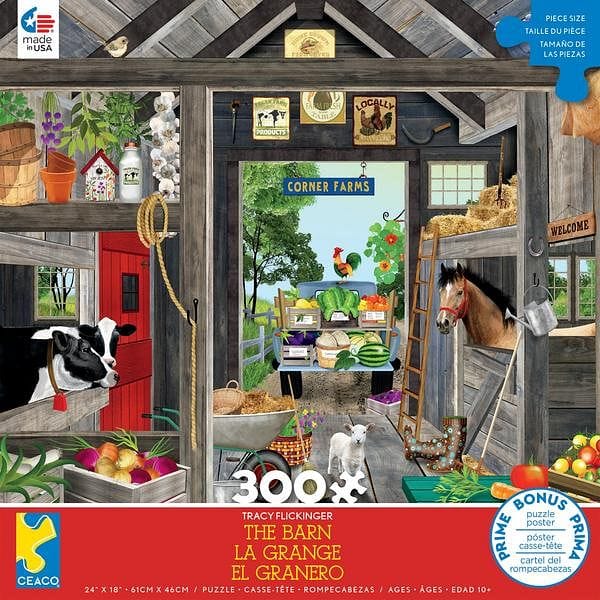 TRACY FLICKINGER - COUNTRY KITCHEN - 300 PIECE PUZZLE - Shelburne Country Store