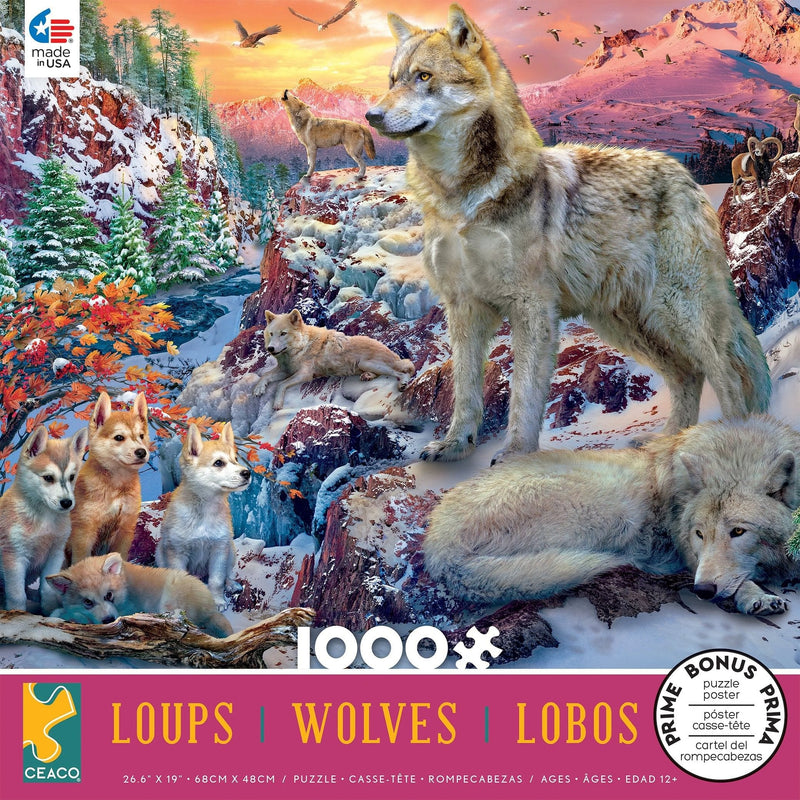 Wolves 1000 Piece Puzzle - - Shelburne Country Store