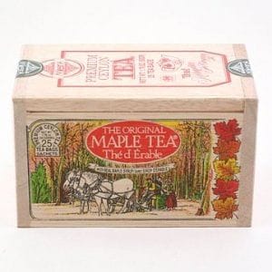 Maple Tea - 25 Tea Bags in a Wooden Box - Shelburne Country Store
