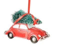 Car With Christmas Tree Ornament - Shelburne Country Store