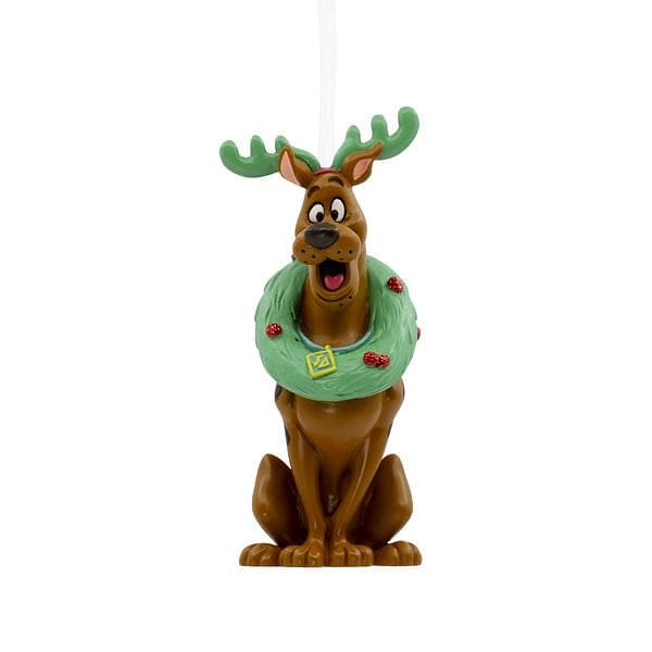 Resin Scby Doo wearing Antlers - Shelburne Country Store