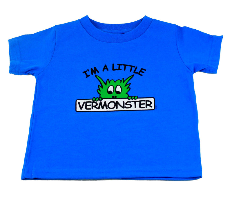I'm a Little 'Vermonster' T-Shirt on Cobalt - - Shelburne Country Store
