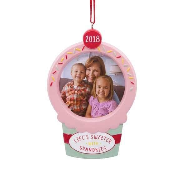 Life's Sweeter With Grandkids 2018 Photo Ornament - Shelburne Country Store