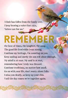 Sympathy Card: Remembering with you the life of someone special. - Shelburne Country Store
