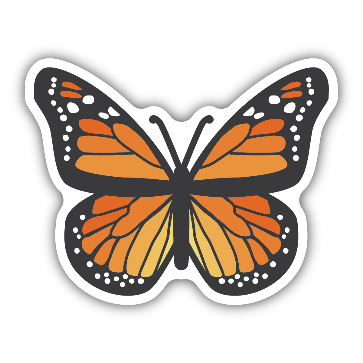 Monarch Butterfly - Large Printed Sticker - Shelburne Country Store