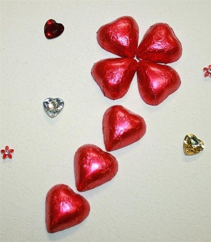 Valentines Foil Red Hearts - - Shelburne Country Store