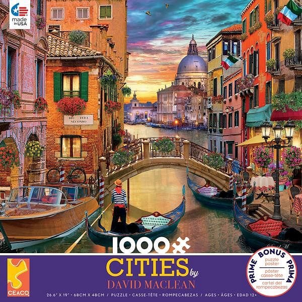 David Maclean Cities 1000 Piece Puzzle - - Shelburne Country Store