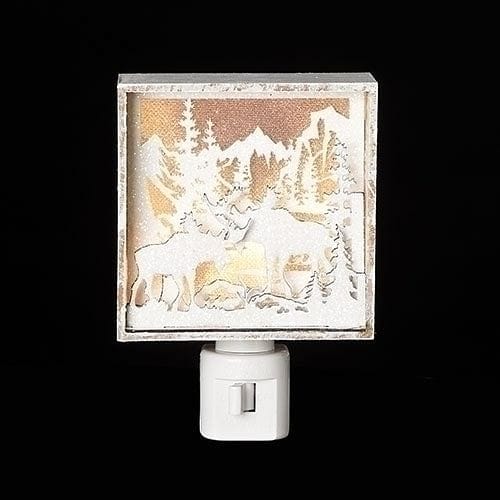 Moose Papercut Style Wall Night Light - Shelburne Country Store