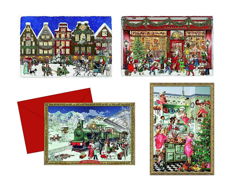 Around the Town Advent Calendar Card - - Shelburne Country Store