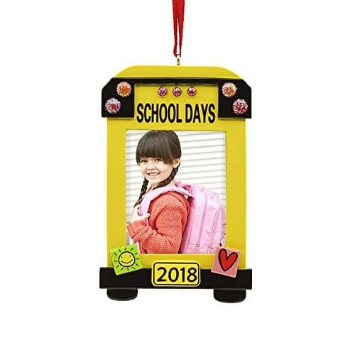 Hallmark 2018 Resin School Bus Photo Ornament - Shelburne Country Store