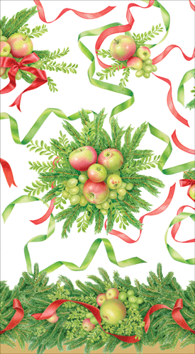Apples And Greenery - Guest Towel - Shelburne Country Store