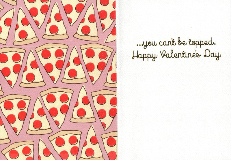 Graphic Pizza Pattern Valentine's Day Greeting Card - Shelburne Country Store