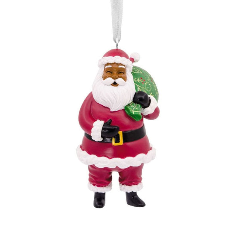 Hallmark Santa Mahogany Ornament - Shelburne Country Store