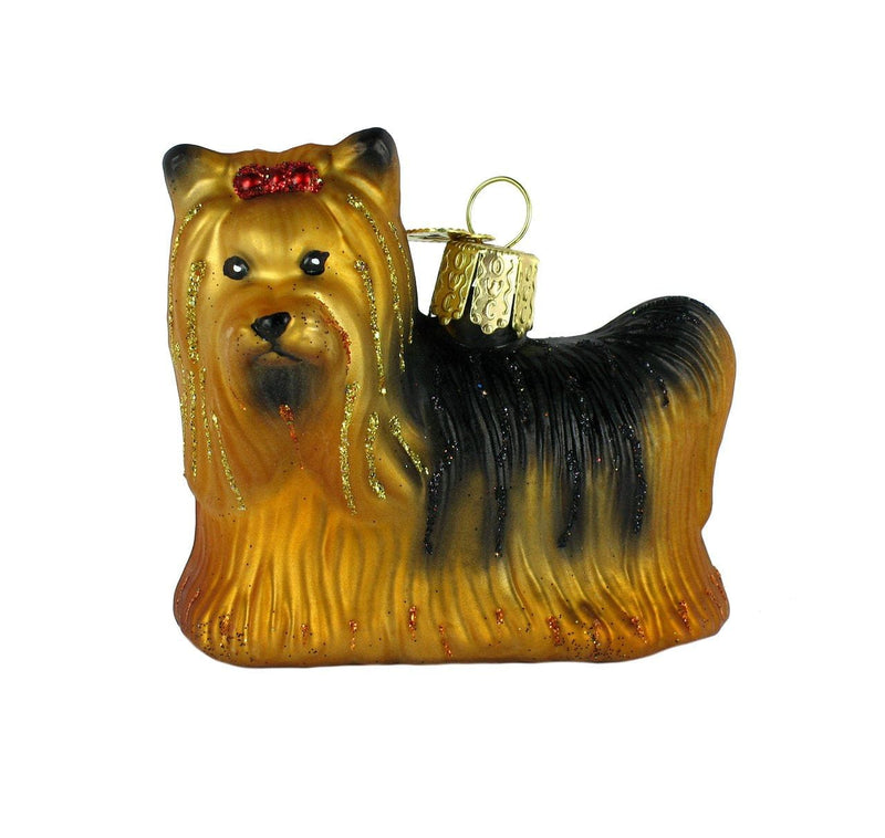 Old World Christmas Yorkie Glass Blown Ornament - Shelburne Country Store