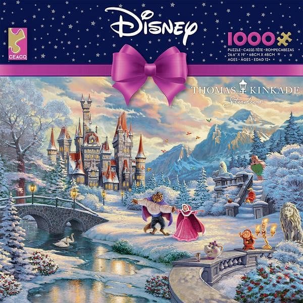 Thomas Kinkade Disney Beauty And The Beast Enchantment  1000 Piece Puzzle - Shelburne Country Store