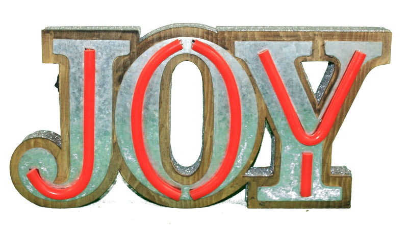 13 inch B/O Lighted Sign - Joy - Shelburne Country Store