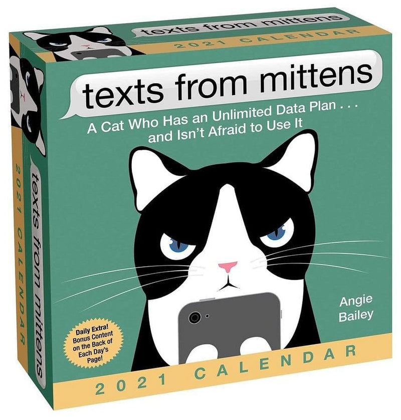 2021 Texts From Mittens  Day to Day Calendar - Shelburne Country Store