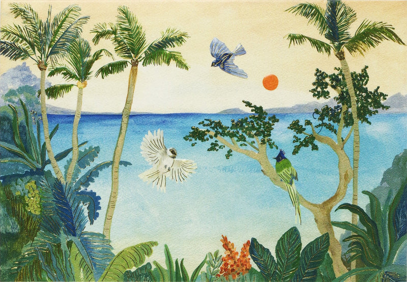 Note Card Tropical Paradise - Shelburne Country Store