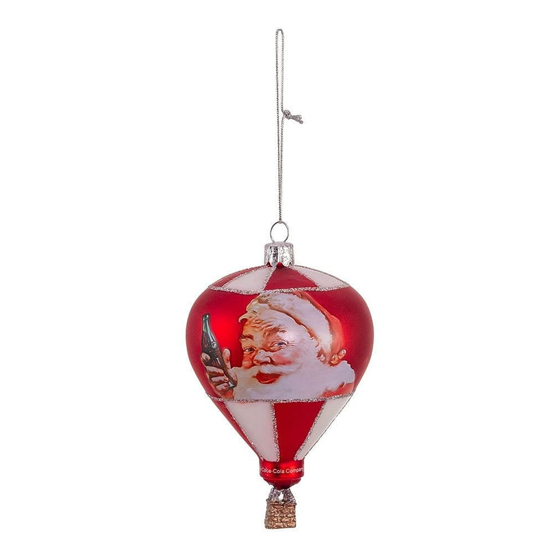 Coca-Cola Glass Hot Air Balloon Ornament - Shelburne Country Store