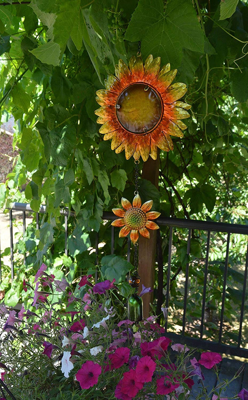 Hanging Decoration Garden Bell, 26-Inch, Sunflowers - Shelburne Country Store