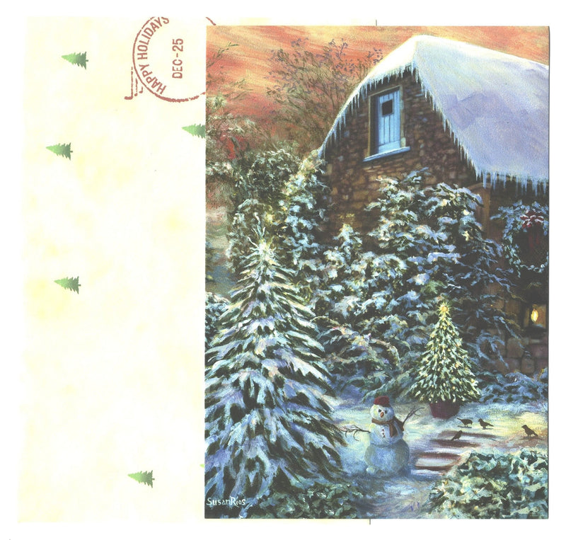 Old Cabin Christmas Card - Shelburne Country Store
