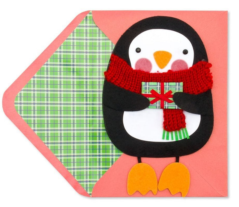 Penguin With Dangly Feet Christmas Card - Shelburne Country Store