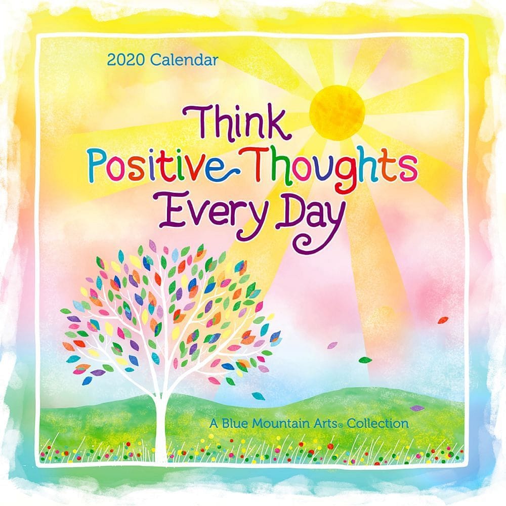 2020 Think Positive Thoughts Wall Calendar - Shelburne Country Store