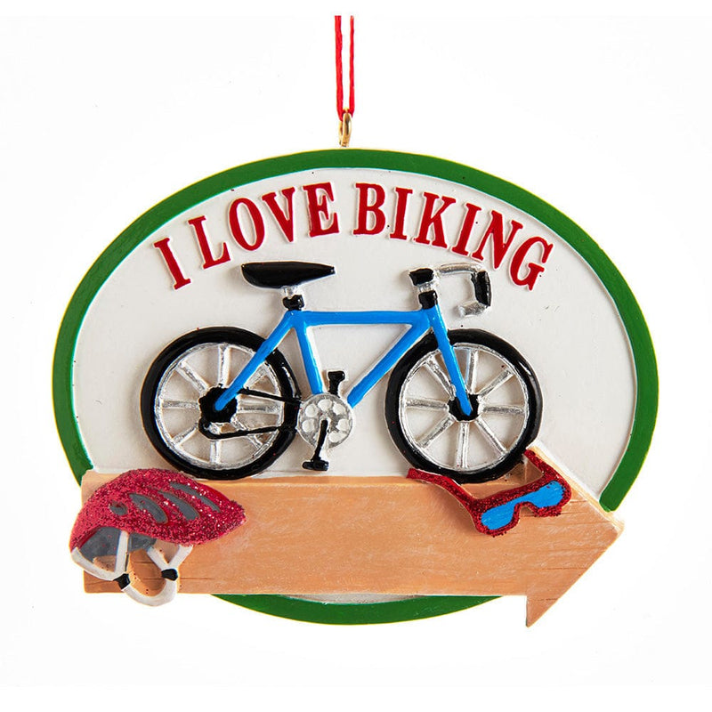 "I Love Biking" Ornament - Shelburne Country Store