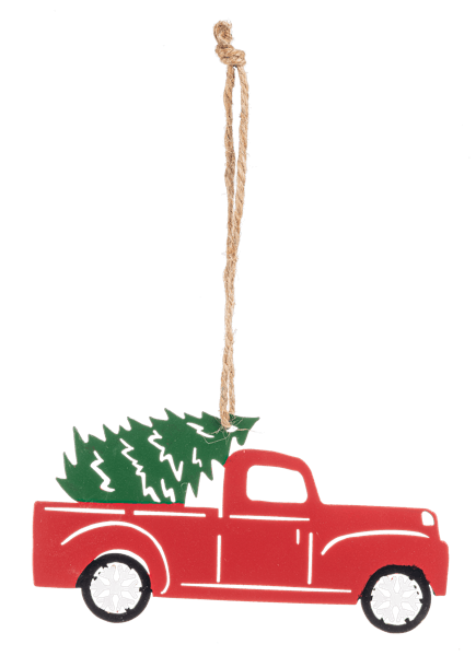 Laser Cut Truck with Tree Ornament - Shelburne Country Store