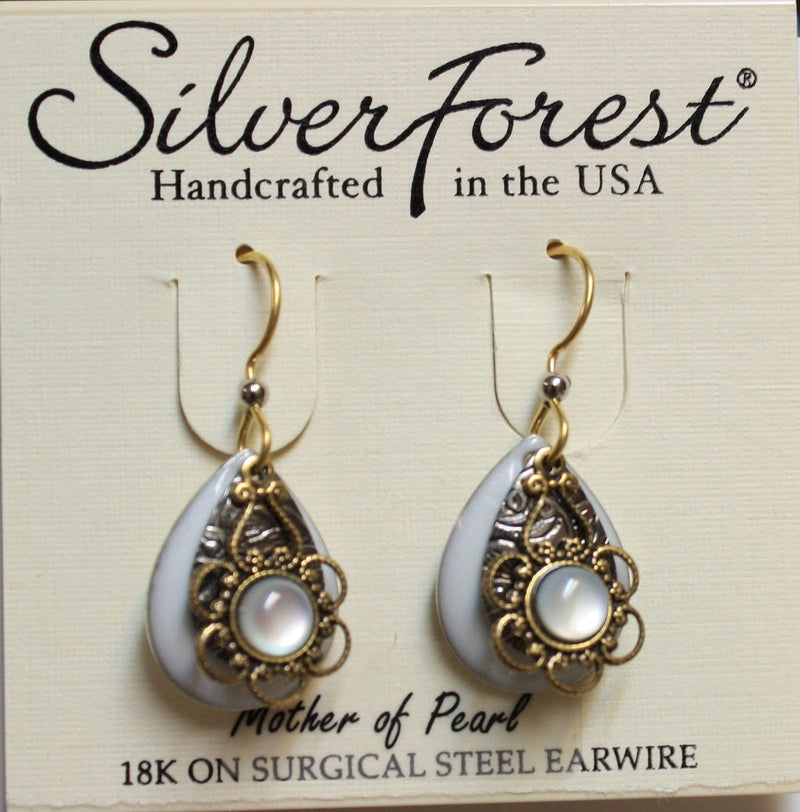 Mother of Pearl Layered Tears  Earrings - Shelburne Country Store